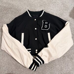 Black and White Varsity Jacket